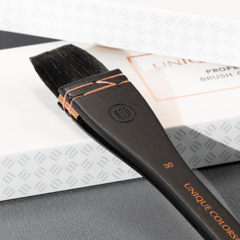 ดำ 30 #   แปรงทาสีศิลปะ