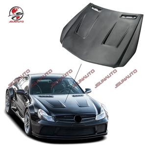 Capot de capot de moteur en Fiber de carbone pour mercedes-benz SL500 SL63 série noire pour R230 <span class=keywords><strong>SL</strong></span> Class - Product Image 1