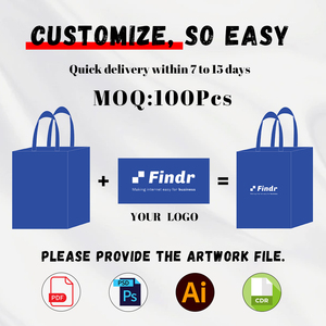 Giá thấp bán buôn biểu tượng tùy chỉnh có thể gập lại mua sắm Túi xách tay không dệt Túi - Product Image 2