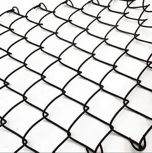 中国制造商直接供应4英尺x 50英尺9号乙烯基涂层钢链围栏织物