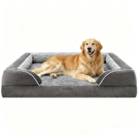 Cama Ortopédica Extraíble para Perros, Colchón con Borde Reforzado para Perros Grandes, Sofá Cama para Dormir, Lavable a Máquina, Impermeable, Cama Ortopédica para Mascotas