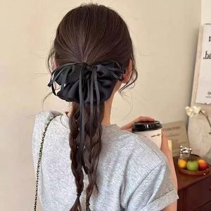 Coletero con Lazo de Satén Estilo Balletcore para Mujer, Elegante Lazo para Cola de Caballo Alta, Nueva Moda en Bandas Elásticas para el Cabello - Product Image 4
