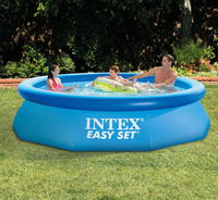 Piscine hors sol gonflable INTEX 28120 305*76CM ronde bleue pour enfants et adultes en PVC