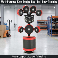 Support de Cible de Boxe Multifonctionnel Vertical en Cuir Personnalisé – Équipement de Fitness Commercial pour Salle de Sport – Station d'Entraînement de Force