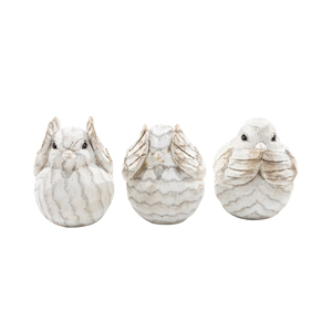 Decorative Resin Bird Figurine Set For Home Office Bathroom Accent Ornament Sculptural Decorative <b>Craft</b> Item - Product Image 1