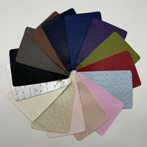 Offre Spéciale <span class=keywords><strong>Autruche</strong></span> Motif Cuir Synthétique Tissu Stretch Faux Cuir Trousse de Maquillage Cuir - Product Image 3