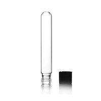 Tube à essai en verre borosilicate de laboratoire Healsmed 5ml, 15ml, 50ml, 3.3 avec bouchon à vis et coussinet en silicone