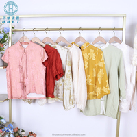 Ventes en gros de chemisiers Qipao d'été pour femmes d'occasion - Style traditionnel chinois, tailles et motifs assortis, lots en vrac pour les détaillants