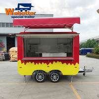 Camion de glaces italiennes Webetter Concession, chariot à donuts, thé, café, bar à bière mobile, remorque de restauration BBQ, cuisine entièrement équipée