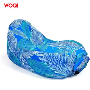 WOQI पोर्टेबल निविड़ अंधकार आलसी आरामकुर्सी हवा सोफे inflatable हवा सोफे यात्रा समुद्र तट पिछवाड़े के लिए डेरा डाले हुए पार्टियों