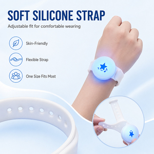 กำไลข้อมือ LED แบบชาร์จไฟได้ พิมพ์โลโก้ได้ตามต้องการ สายรัดข้อมือเรืองแสง ของขวัญสำหรับโปรโมชั่นการแสดงดนตรี - Product Image 5