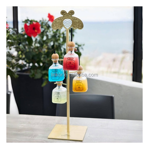 Support de bouteille de <span class=keywords><strong>tequila</strong></span> <span class=keywords><strong>Patron</strong></span> en acier inoxydable éclairé, design moderne détachable, présentoir argent/or, accessoires de bar - Product Image 1