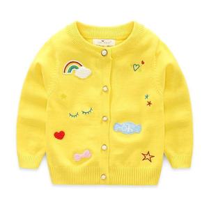 Suéter Cárdigan con Diseño de Cuello a Rayas para Niñas - Product Image 4