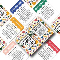 Jeu de cartes d'affirmation positive biblique personnalisé, jeu de cartes de motivation, impression de jeu de cartes flash avec boîte magnétique en carton