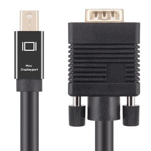 Adaptateur DisplayPort vers VGA, convertisseur DP vers VGA, câble de 6 pieds, mâle vers mâle, cordon plaqué or, Compatible avec Lenovo Dell - Product Image 4
