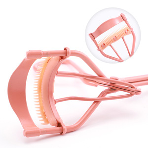 Nouveau recourbe-cils 2024 avec revêtement coloré et coussinet en silicone, outils de maquillage à marque privée, recourbe-cils avec peigne - Product Image 2