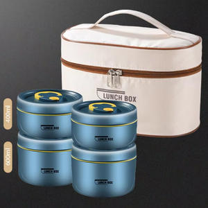 304 <strong>Stainless</strong> <strong>Steel</strong> Insulated 1-3L Leak Proof Lunch Box Microwaveable Heated <strong>Food</strong> Storage <strong>Container</strong> for Office Workers' - Product Image 5