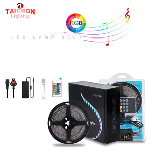 12V RGB COB thông minh LED Strip ánh sáng 5050RGB 8 mét <span class=keywords><strong>PCB</strong></span> Chiều rộng PVC cơ thể điều khiển từ xa thông qua ứng dụng - Product Image 1