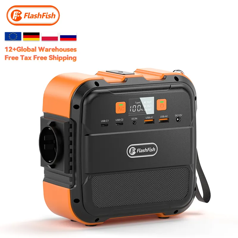 Flash fish 100 w Solargenerator Ladebatte rie Solargenerator Power Banks 100 Watt tragbares Kraftwerk für Mobiltelefone