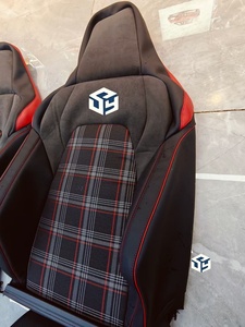 Housse de siège en cuir Nappa, ensemble complet, ajustement universel, housse de siège de voiture de luxe pour <span class=keywords><strong>Volkswagen</strong></span> GTI - Product Image 6