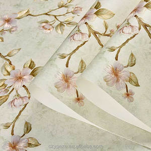 Alta calidad 3D jardín luz Rosa flor sala <span class=keywords><strong>de</strong></span> estar Fondo decoración hogar en relieve papel tapiz para habitación <span class=keywords><strong>de</strong></span> <span class=keywords><strong>niñas</strong></span> - Product Image 5