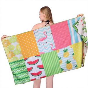 Toalla de Playa Personalizada de Microfibra Absorbente, Diseño Estampado o Liso, Compresión, Verano Hawaiano 2024, Nueva Colección de Fábrica OEM, 100 Unidades - Product Image 1