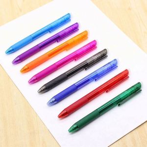Stylo effaçable à logo personnalisé pas cher, 8 couleurs, rétractable, sensible à la chaleur, encre gel effaçable à haute température, stylo en plastique effaçable - Product Image 1