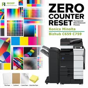 <span class=keywords><strong>Fotocopiadora</strong></span> Industrial Multifunción REOEP para <span class=keywords><strong>Konica</strong></span> <span class=keywords><strong>Minolta</strong></span> Bizhub C659/C759 Usada, Tamaño A3, Salida a Color de Alta Velocidad - Product Image 1
