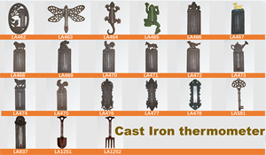 Râteau en fonte pour jardin Outils de jardinage décoration thermomètre d'extérieur rustique montage mural pour pièces décoratives de jardin Vente en gros - Product Image 6