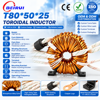Transformateur toroïdal amorphe BEIRUI T80*50*25 à enroulement multiple, haute efficacité, pour onduleur et stockage d'énergie UPS