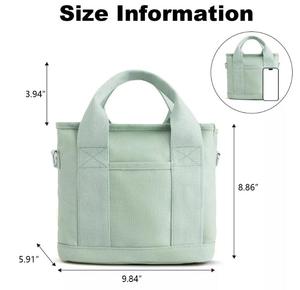 Bolsa de Mano Pequeña de Lona de Alta Calidad OEM, Bolsa de Compras de Gran Capacidad, <span class=keywords><strong>Mini</strong></span> Bolsa de Viaje para Mujer - Product Image 5