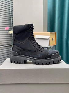 Bottes montantes pour hommes, nouveau design, populaires, style rétro, semelle épaisse, avec fermeture éclair - Product Image 5