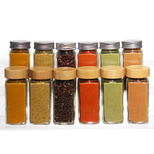 Frasco de Vidrio Cuadrado de 120 ml para Condimentos y Especias, Frasco para Pimienta en Polvo con Orificio, Frascos para Especias de Cocina - Product Image 4