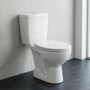 Asiento de inodoro de baño Irani estándar moderno, cubierta de asiento suave de acoplamiento cerrado, trampa S P, portátil sanitario de cerámica de dos piezas - Product Image 4