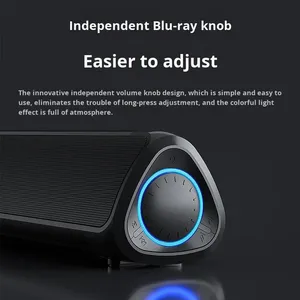 Haut-parleur de barre d'ordinateur filaire <span class=keywords><strong>Newmen</strong></span> BT60 à 2 canaux avec commande par bouton - Product Image 4