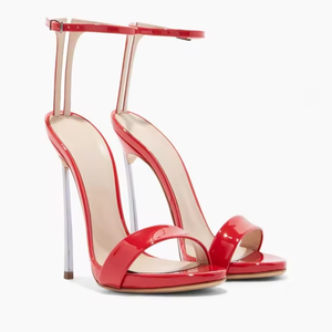 รองเท้าส้นสูงแบบเปิดนิ้วเท้าสำหรับผู้หญิง สไตล์เซ็กซี่ เหมาะสำหรับงานปาร์ตี้ งานแต่งงาน  พร้อมสายรัดข้อเท้า ป้องกันการลื่น - Product Image 2