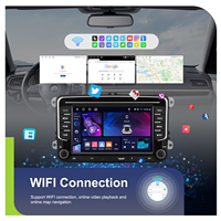 Podofo Android Car Stereo 4+64G 7'' Wireless CarPlay/Android Auto for VW/PASSAT/Seat/SKODA/POLO/FABIA/GOLF 5/6 GPS Autoradio OEM