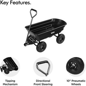 مقطورة من العربة مع عربة مساعدة إطار معدني - Product Image 2