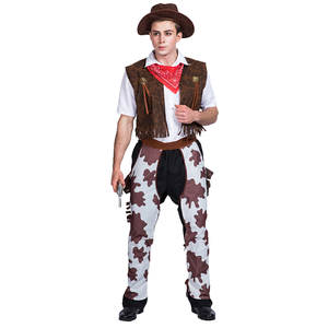 Disfraz <span class=keywords><strong>de</strong></span> Vaquero Unisex para Adultos, para Fiestas <span class=keywords><strong>de</strong></span> Carnaval <span class=keywords><strong>de</strong></span> Halloween, con Sombrero, Accesorios y Diseño <span class=keywords><strong>de</strong></span> Anime Animal para Hombres - Product Image 2