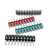 Clous à béton mécaniques galvanisés en plastique de haute qualité à tige étagée 3.0*19mm/22mm/25mm fabriqués en Chine