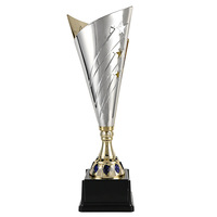 2023 trophée d'honneur en métal de haute qualité faisant le trophée en métal d'or et d'argent et les cadeaux de base en plastique
