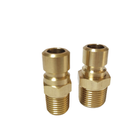 Connecteurs de tuyau à filetage femelle à écoulement ouvert Mold Coolant Professional JS308, raccords rapides en laiton pour l'eau, connecteur hydraulique