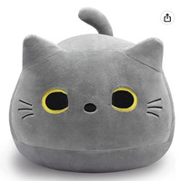 Filles cadeaux saint-valentin ornement ravissant dessin animé en peluche jouets mignons simons noir chat en forme d'oreillers en peluche douce poupée