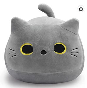 Muñeco de peluche de dibujos animados para niñas, muñeco de felpa suave <span class=keywords><strong>con</strong></span> forma de gato negro, regalo del Día de San Valentín - Product Image 3