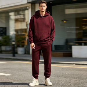 Conjunto de 2 Piezas de Pantalones Deportivos y Sudadera con Capucha de Color Sólido de Primera Calidad para Mujer - Product Image 6