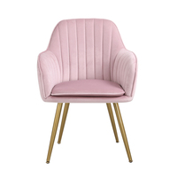 Moderner Velvet Lounge Chair für Wohn-und Esszimmer-Wohn möbel mit Designer-Akzents tühlen mit Metall beinen