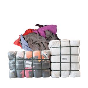 10kg 20kg 25kg ミックスカラー Tシャツ リサイクルコットン 機械用ウエス 衣類 100KG 梱包 再生綿ラグ - Product Image 1