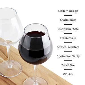 Juego de Copas de Vino Tinto de Cristal con Tallo Medio, Precio al por Mayor, para Fiestas, con Caja de Regalo - Product Image 5