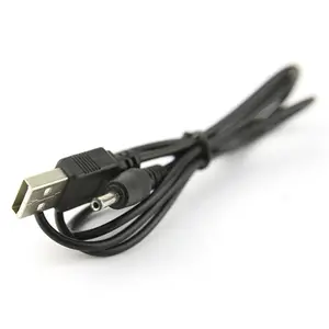Cargador de corriente continua de 5V, Conector de Cable de alimentación USB A macho A conector de barril de 2,1mm