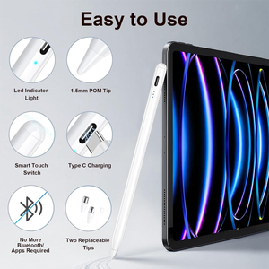 Stylet d'usine pour Apple <span class=keywords><strong>iPad</strong></span> 6/7/8/<span class=keywords><strong>9</strong></span>/<span class=keywords><strong>10</strong></span> Pro 11" 12.<span class=keywords><strong>9</strong></span>" 13" Air 3/4/5/6 et <span class=keywords><strong>iPad</strong></span> 2018+ – Accessoire d'écriture fluide sans latence - Product Image 4